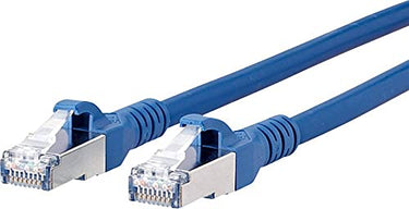 Metz Connect 130845A044-E RJ45 Netzwerkkabel, Patchkabel CAT 6a S/FTP 10.00m Blau mit Rastnasenschut im Sale